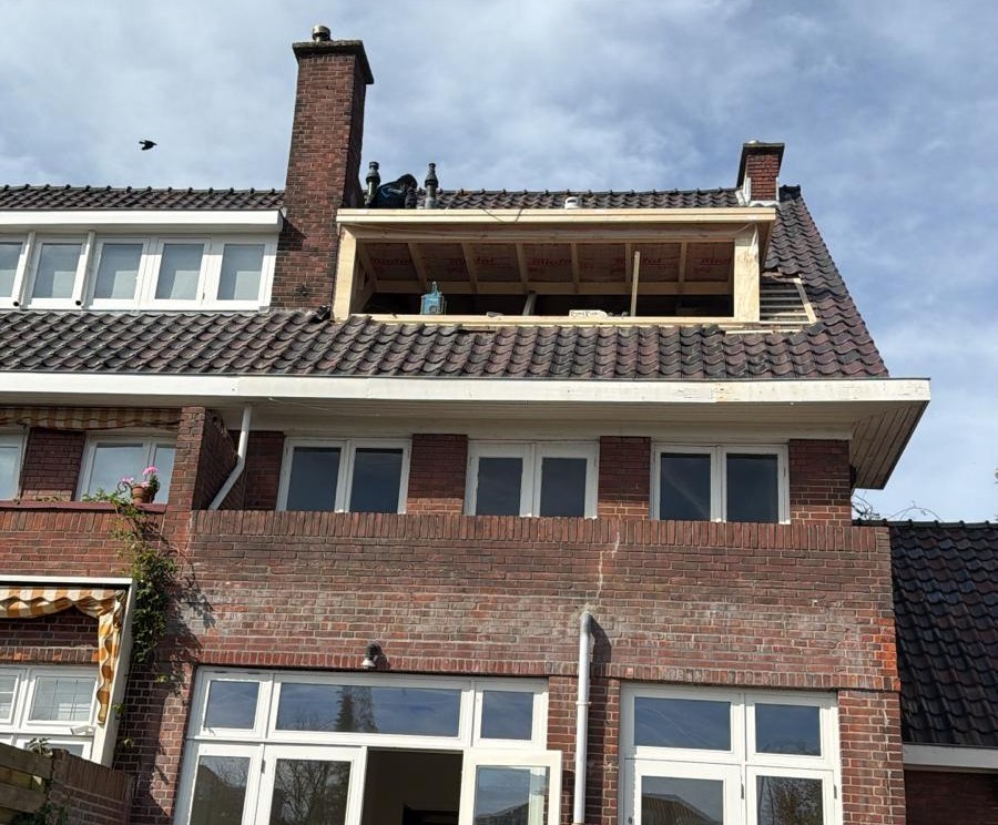 Nieuwe dakkapel met strakke afwerking